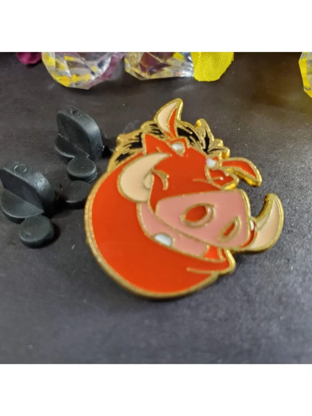Disney Lion King Trading Pin Pumbaa WartHog Face Lapel Pin Brooch Badge Jewelry